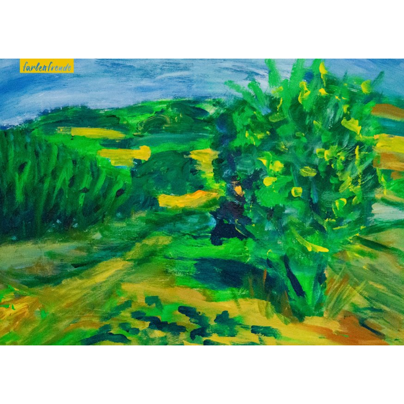 Grußkarte "Fränkische Landschaft zwischen Kalchreuth und Eckental"