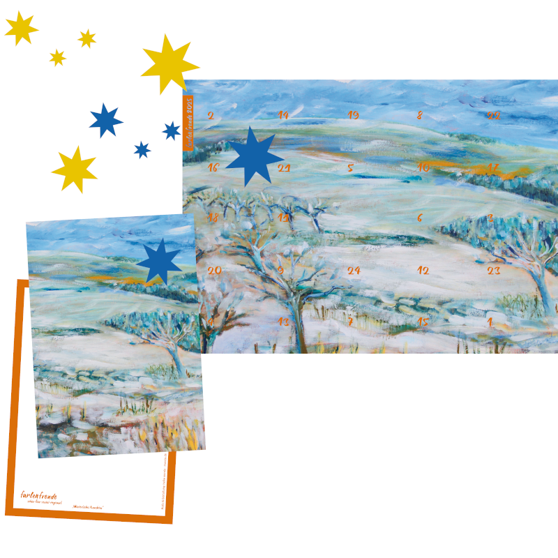 Geschenkset Adventskalender mit Karte